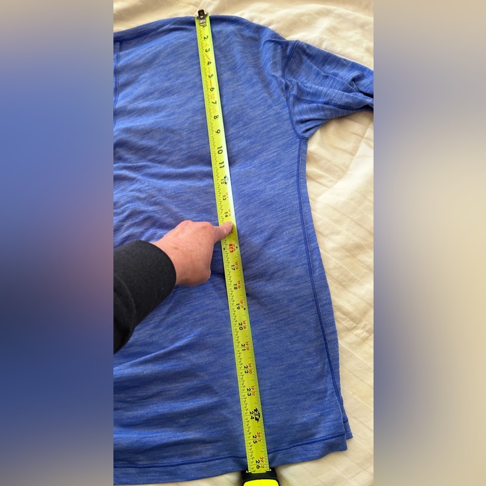 Lululemon On The Run Long Sleeve Heather Sapphire - Picture 11 of 13